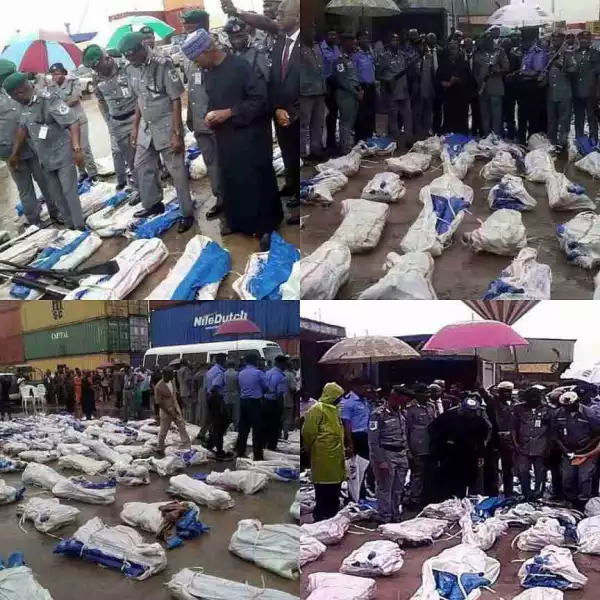 Customs Seizes Another 1,100 Pump Action Rifles In Lagos (Photos)